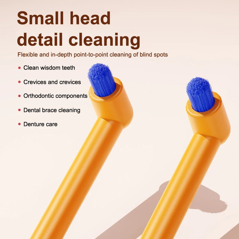 1/2/5pcs Soft Detail Cleaning Interdental Brush Small Head Interdental Brush Inclined Design Deep Oral Cavity Cleaning Vue