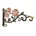 Colorful Hollow Metal Plant Hook Rose Heavy-Duty Flower Basket Hook Rustproof Decorative Outdoor Hanging Hook Balcony Vue Style B