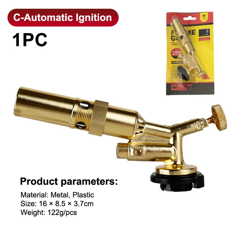 Portable Welding Gas Torch Flame Nozzle Butane Burner Outdoor Camp Vue C