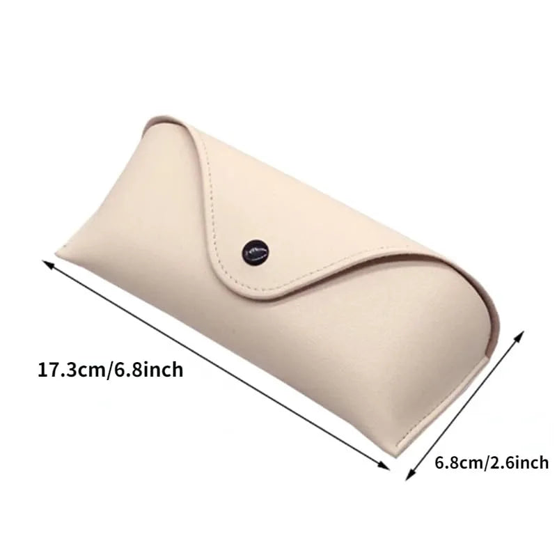 Glasses Bags Summer Glasses Box Solid Color High-end Pu Leather Sunglasses Myopia Glasses Pressure Resistant Sunglasses Boxes Vue