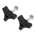 Plastic Lawn Mower Handle Screw Nut Hi-Strength Wear-Resist Triple-Cornered Triangles Knob Handle Kit Replacement Parts Vue 2 Set