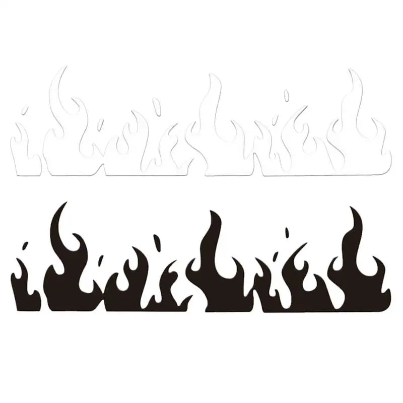Flame Car & Motorcycle Decals – Waterproof PVC Stickers Vehicle Flame Decals Vue