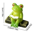Cute Waterproof Mini Animals Miniature Figures Aquarium Ornaments for Turtle Reptile Tank Shrimp Axolotl Snake Gecko Frog Pet Vue Green
