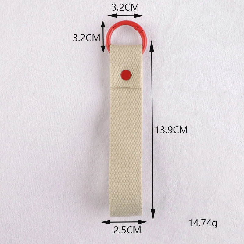 Fashion Cotton Keychain Lanyard Wrist Straps Schoolbag Backpack Pendent Key Chain Car Keys Canvas Strap Keyring Vue A14