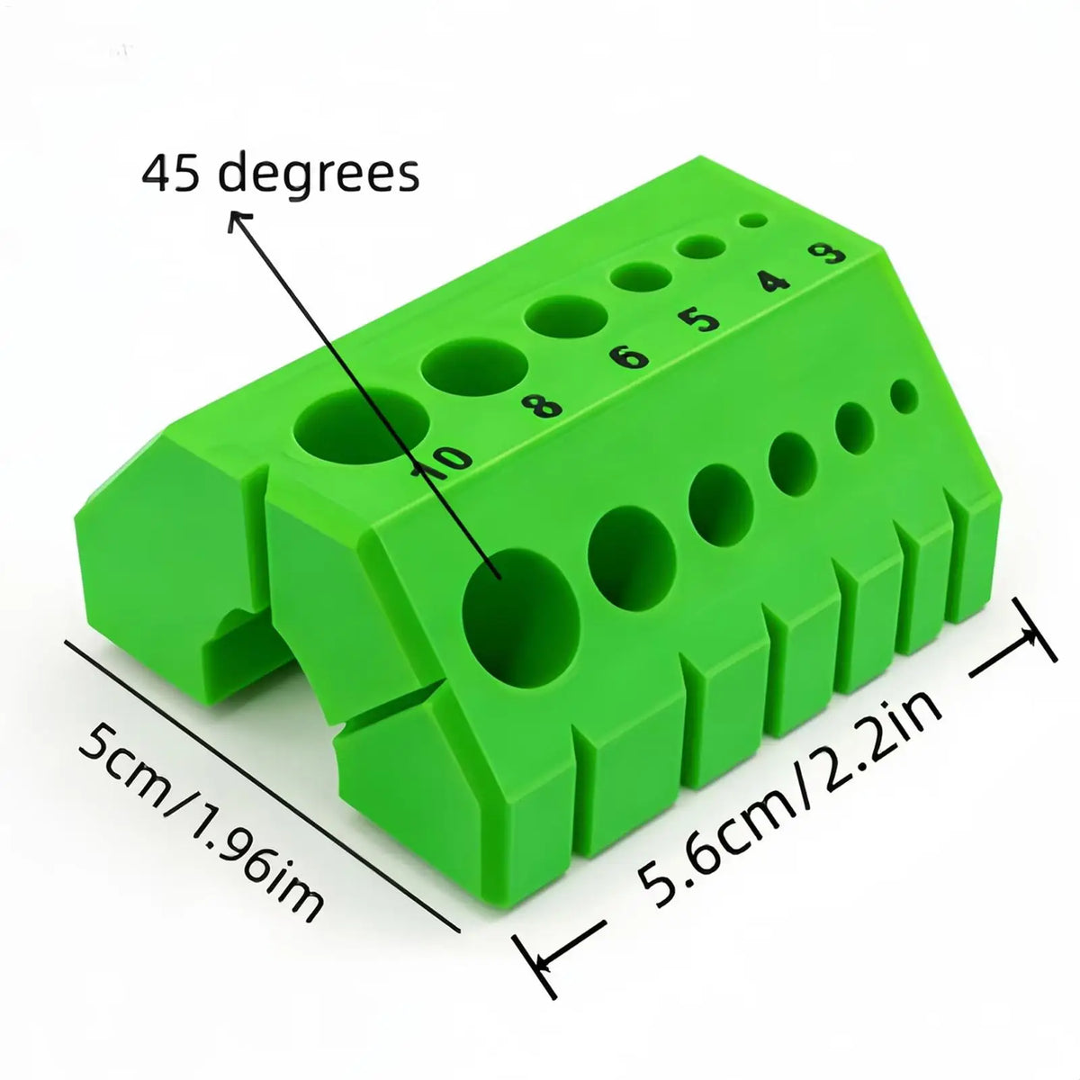 3D Printed Drill Guide Bit Block 45 90 Degree Angle for Straight Holes Cabinet Woodworking Door Drawer Handle Installation Vue