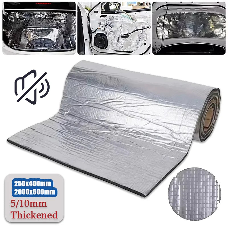 Automotive Thermal and Acoustic Insulation Insulating Mat 5mm 10mm Thick Aluminium Foil Heat Insulation Cotton Door Bonnet Vue