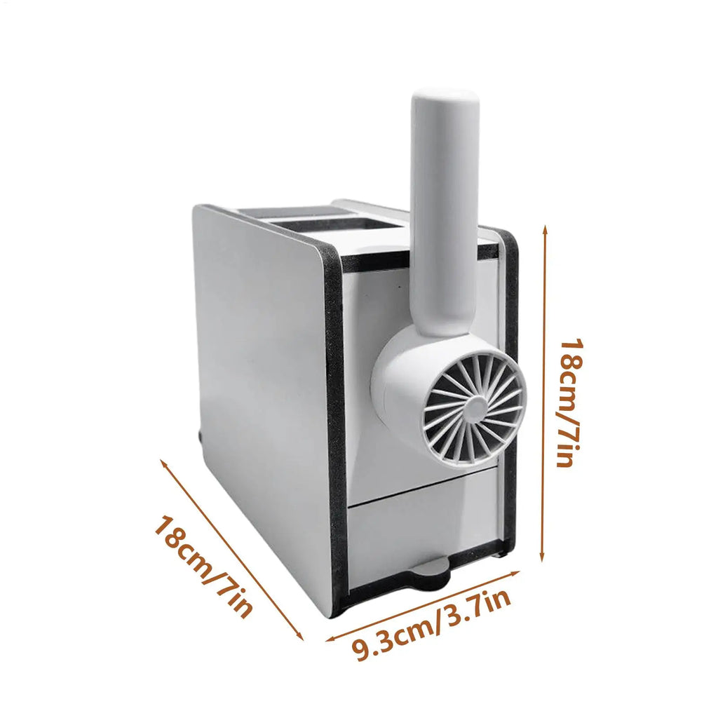 Bird Shelling Machine Wooden Rechargeable Bird Feed Shell Blower for Macaws Parrot Sparrow Parakeet Budgies Conures Cockatiels Vue
