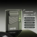Outdoor Hanging Waist Fan 4000mAh USB Multi-functional Mini Cooling 5 Vue Green