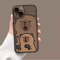 Cute Cartoon Capybara Phone Case For iPhone 17 16 15 11 12 14 13 Pro Max Mini XS XR 7 Plus 16E Air Shockproof Cover Shell Fundas Vue -5 iPhone 11 Pro Max