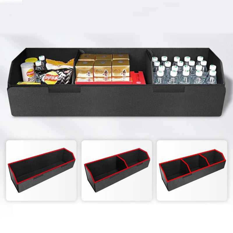 Custom Size Car Trunk Organizer Box Large Capacity Leather Trunk Storage Bag For Ford Focus 3 Mondeo Fiesta Kuga Ranger Escort Vue