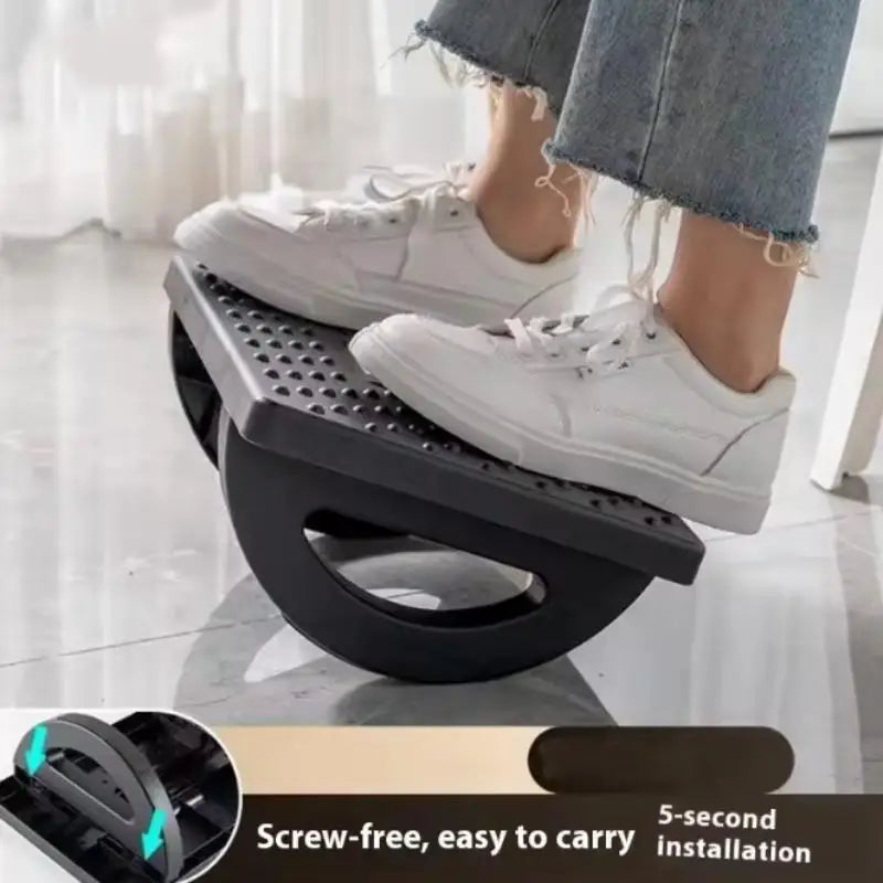 Ergonomic Portability Foot Rest Under Desk Footrest Foot Stool With Massage Rollers Non Slip Support Foot Rest For Home Office Vue
