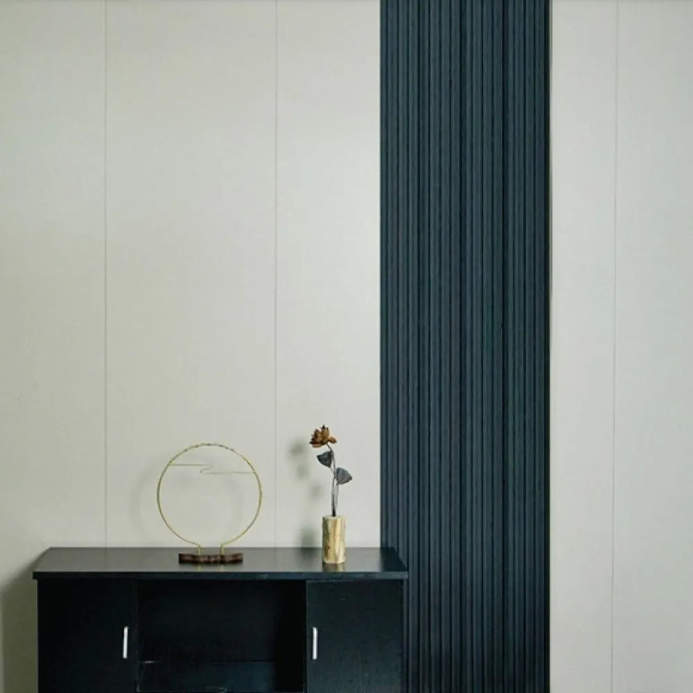 3 Meter Imitation Grille Wall Sticker Thick NBR Foam Fluted Wall Panel Self-adhesive Moisture-proof Fluted Wall Trim Vue