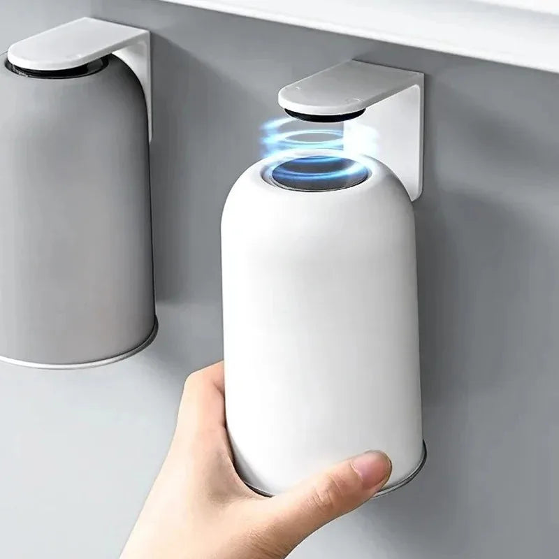 Magnetic Mouthwash Cup 304 Stainless Steel Tooth Brushing Cups Wall Mounted No Punching Household Water Cup Large Capacity양치컵 Vue