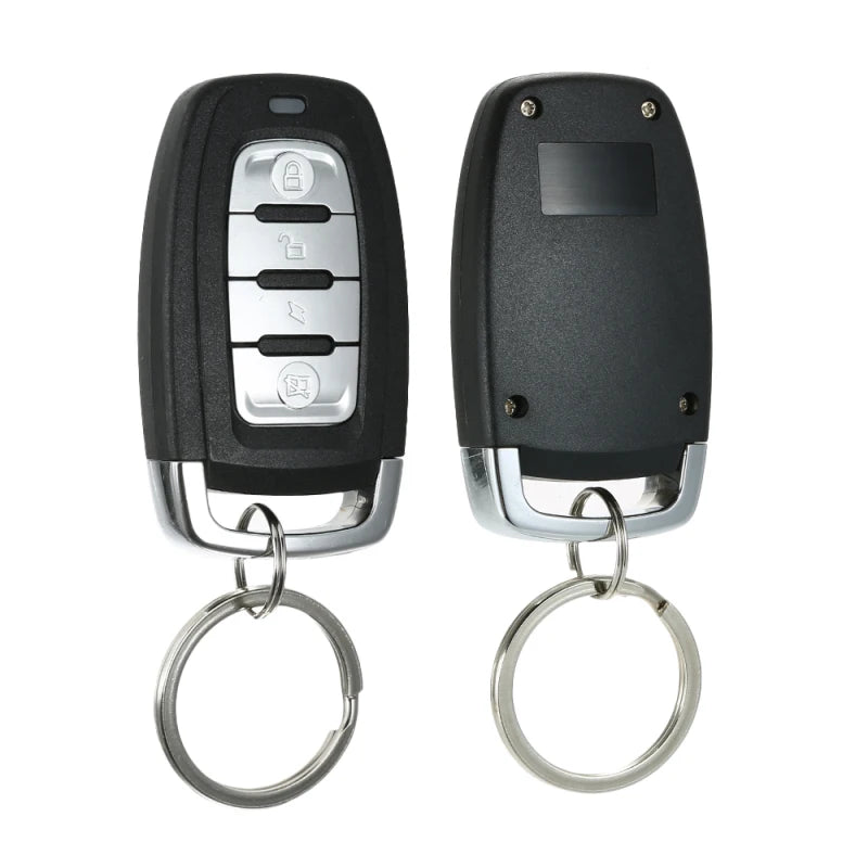 Universal Car Vehicle Security System Burglar Alarm Protection Anti-theft System 2 Remote with Siren Wiring Harness Programmable Vue