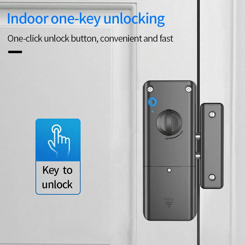 Support Tuya APP Smart Home Bluetooth Door Lock 13.56Mhz IC Card Motor Lock Keyless No Drill Hole Installation Support Gateway Vue