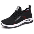 Women's Casual Lace-Up Sneakers – Soft Sole Non-Slip Walking Shoes Women's Casual Sneakers Vue DZ-G-YF36 black 41