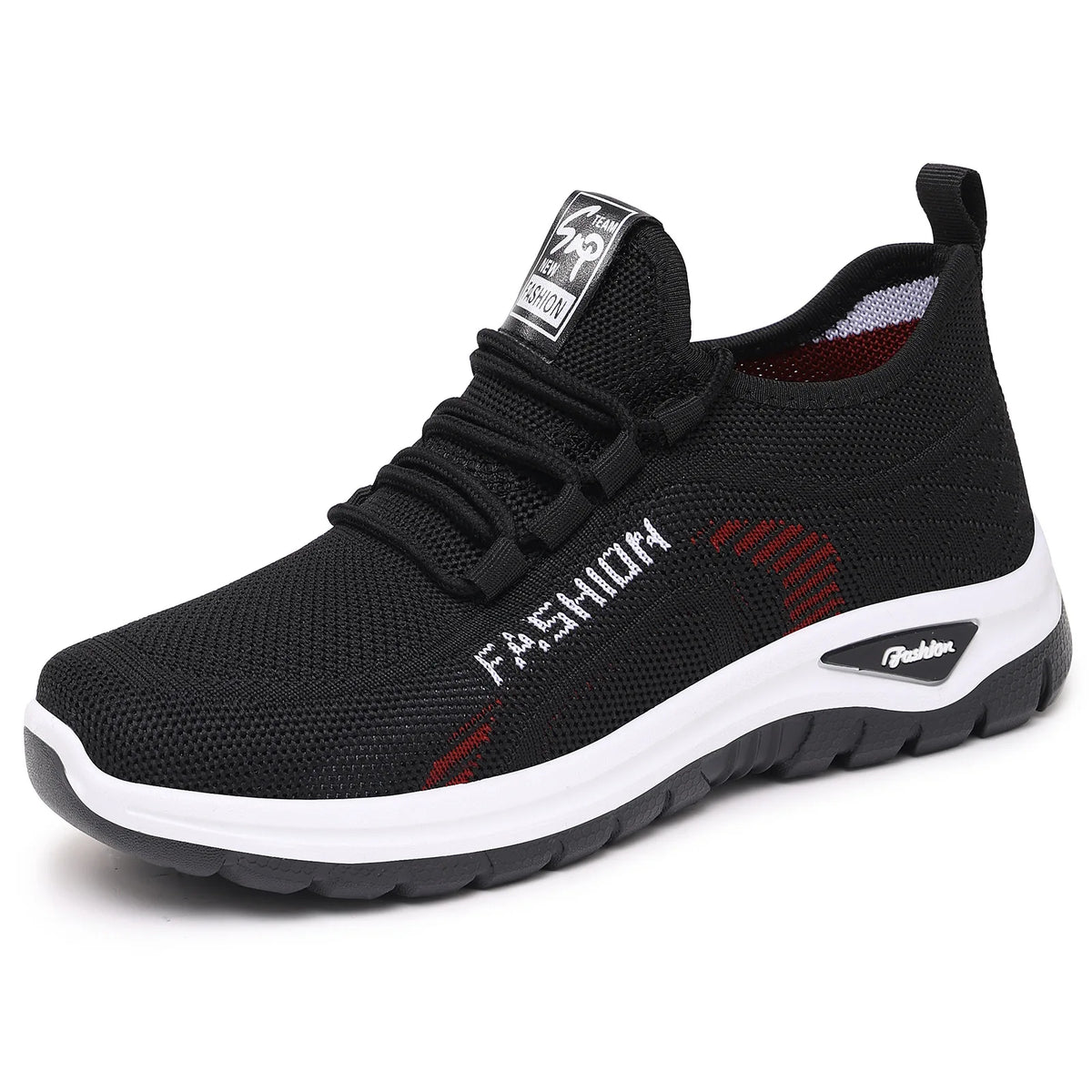 Women's Casual Lace-Up Sneakers – Soft Sole Non-Slip Walking Shoes Women's Casual Sneakers Vue DZ-G-YF36 black 41