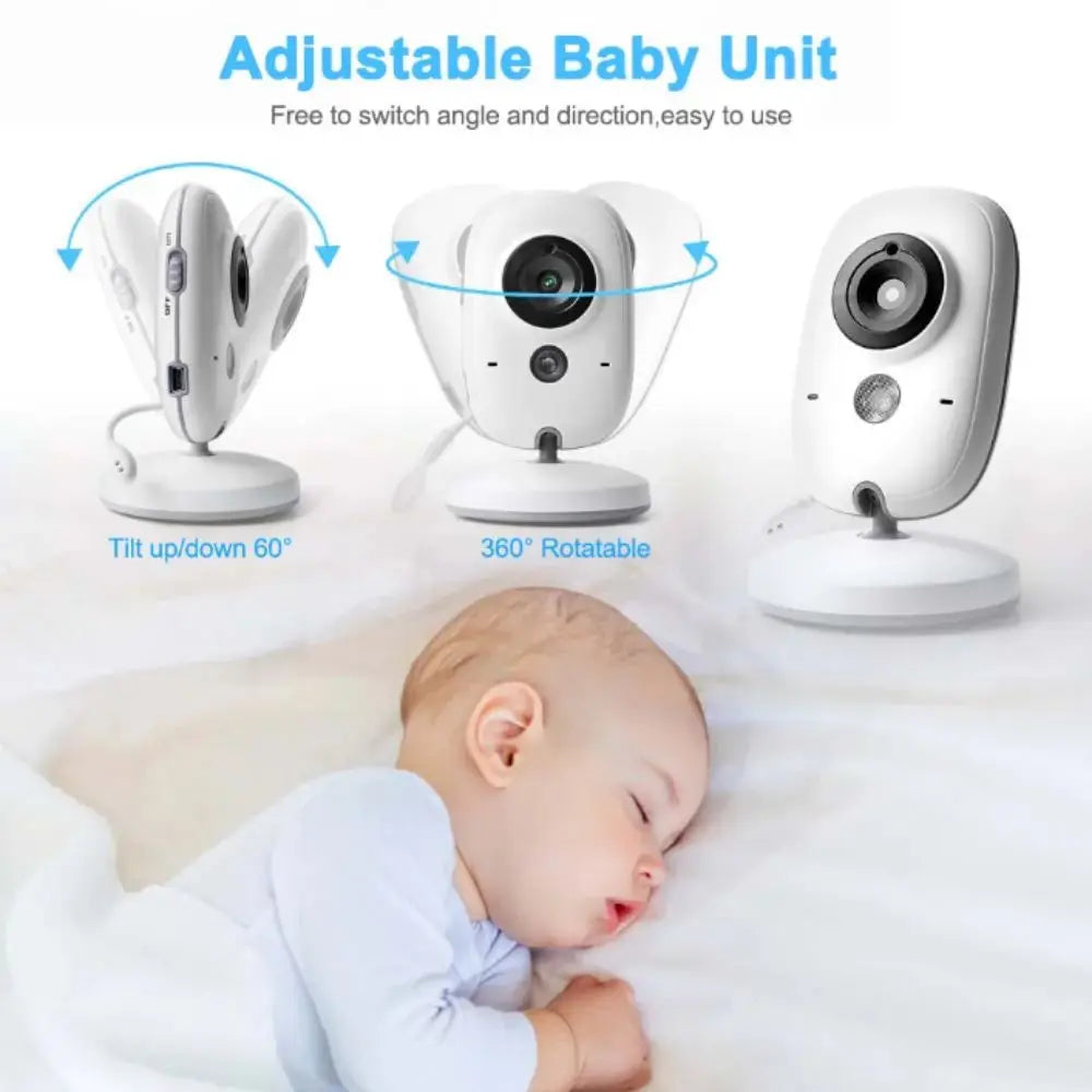 3.5-inch LCD ABM600 Baby Monitor Wireless 2 Way Audio Real-time Video Baby Monitor Upgraded Camera Real-time Video Vue