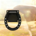 Farm Supplies Solid Horse Cross Tie Ring Heavy Duty Black Horse Safety Tie Ring Iron Wall Mount Horse Tie Down Ring Stall Vue Horse Tie Ring