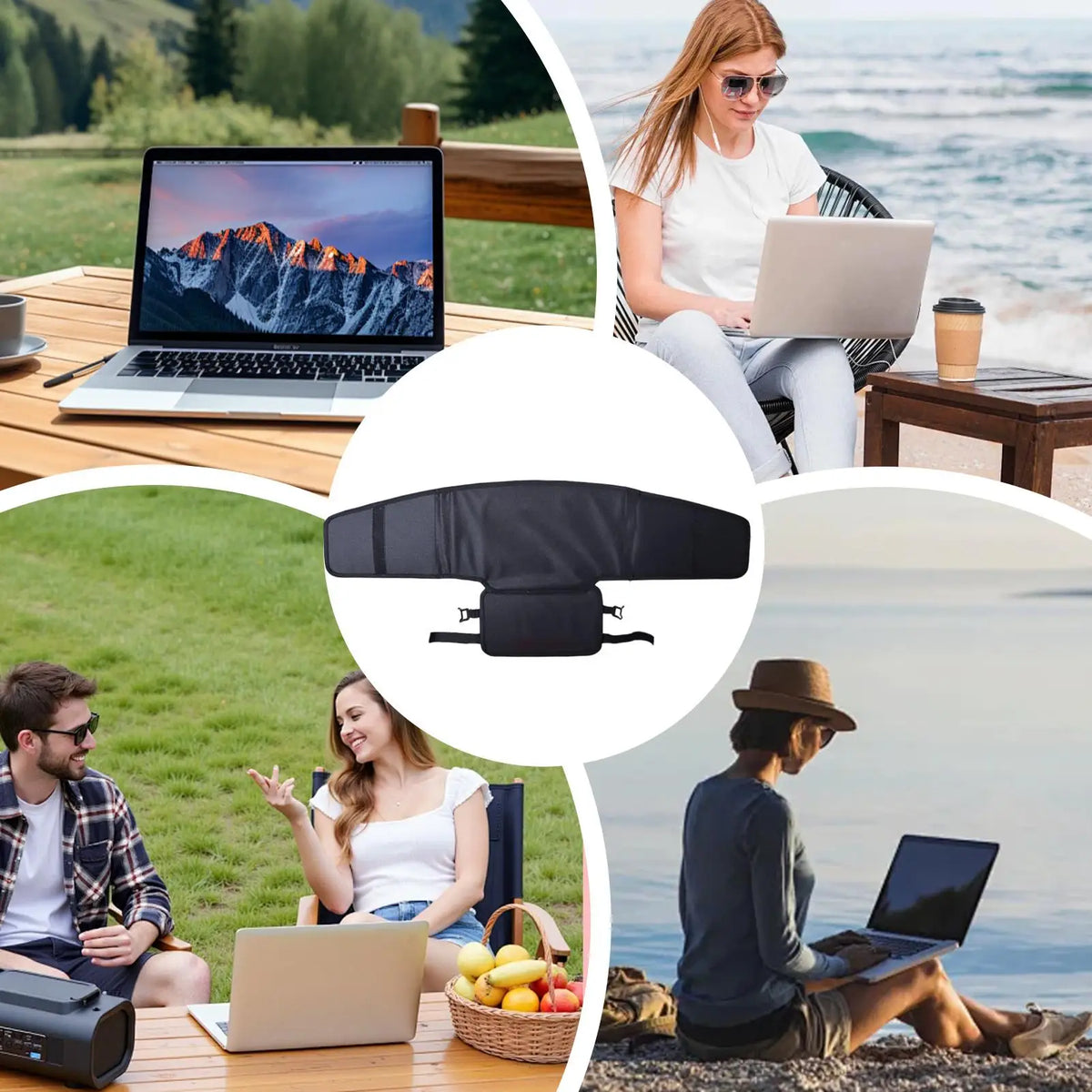 68x15.5cm/77x18cm Foldable Laptop Sun Shade Heat Resistant Privacy Visor Anti Glare Laptop Sun Shield Portable Computer Cover Vue