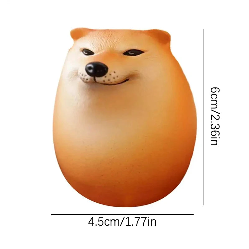 1PCS Creative Shiba Inu Realistic Egg Shape PVC Desk Decor Dog & Egg Union Decorations For Home Offices Fun Gifts Vue