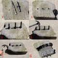16mm Rock Splitting Wedge & Feather Shim Set + SDS Drill Bit Stone Splitting Tools Vue China Mainland 16mm Drill Bit Set