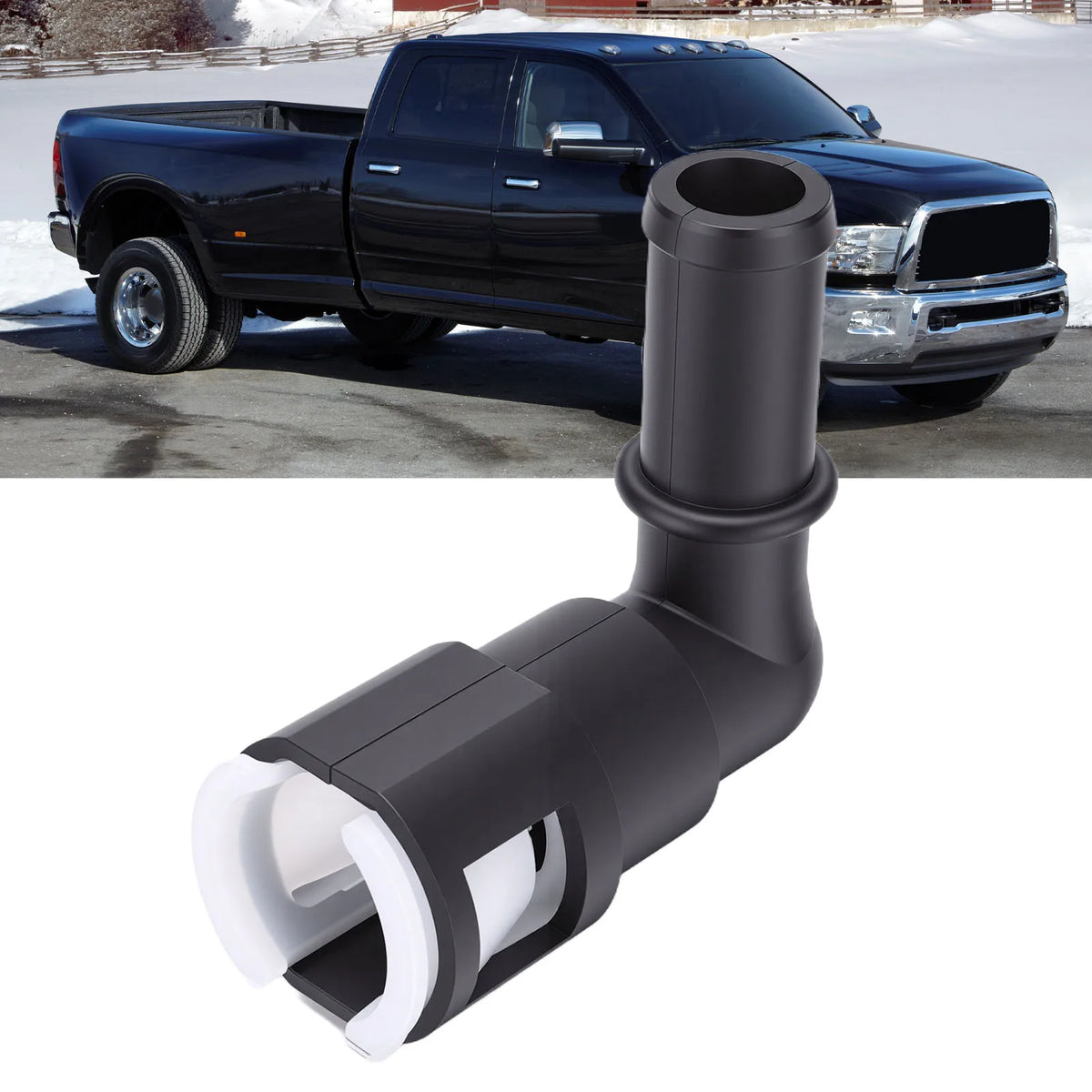 Elbow Heater Hose Connector Heater Hose Connector 90 Degree Elbow 800-416 Replacement for 3500 6.7L L6 2007-2010 Vue