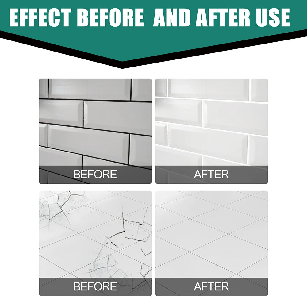 Practical Wall Repair Cream Environmentally Universal Floor Tile Repair Cream Quick-Drying Adhesive Set for Floor Wall Tile Vue