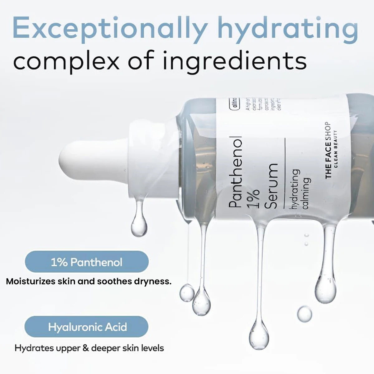 THE FACE SHOP ALLTIMATE PANTHENOL 1% SERUM,Strengthens Skin Barrier,Emergency Soothing,Korean Skincare,K-Beauty,Korean Makeup Vue