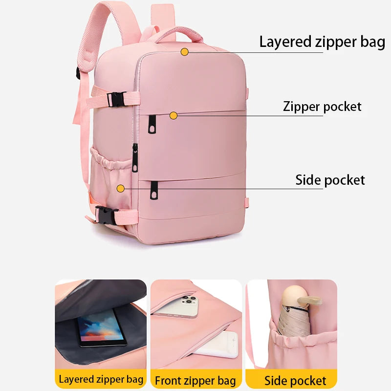 Everyday Versatile Water-resistant Laptop Backpack Trendy Unisex