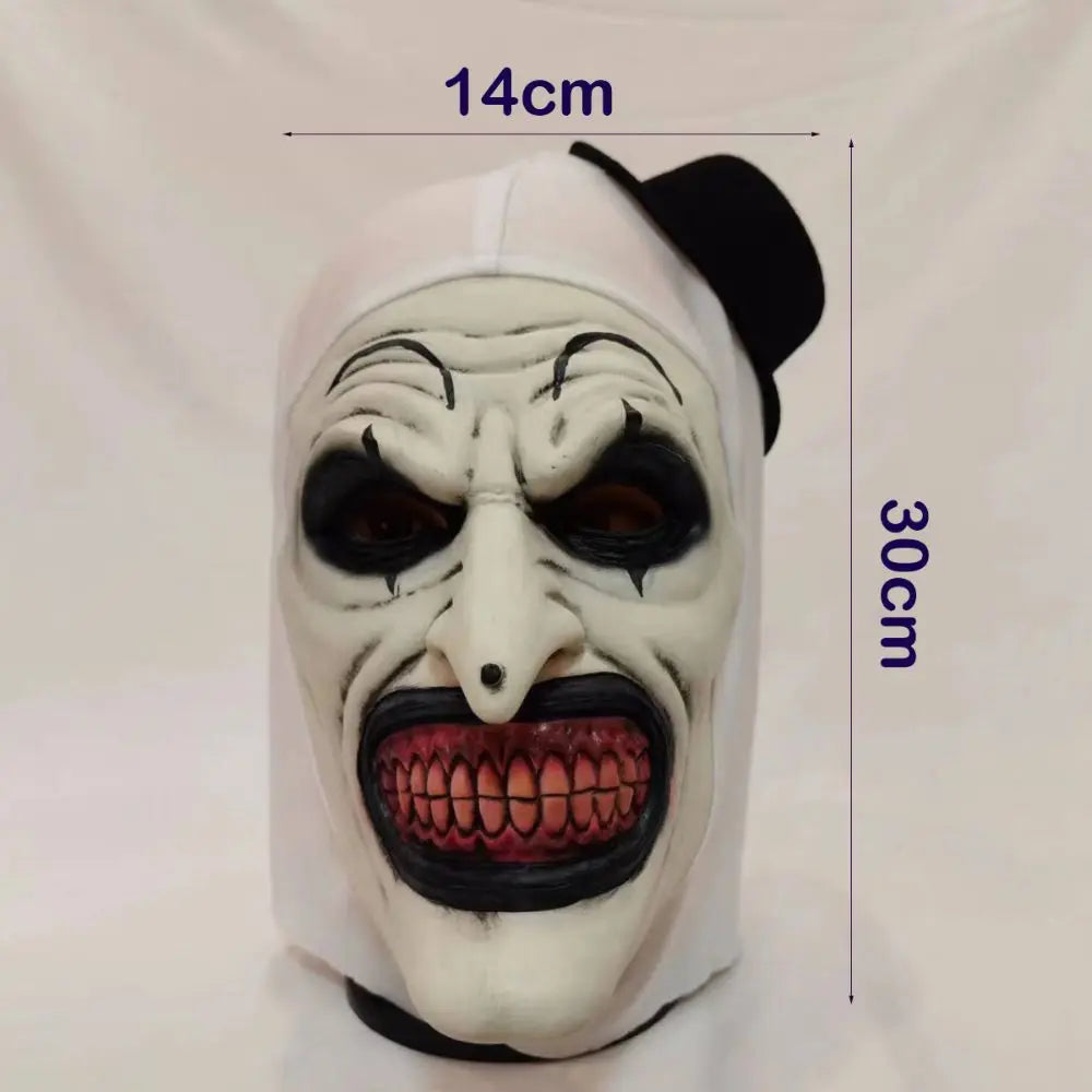 Scary Cosplay Mask Halloween Clown Bloody Latex Soft Props Party