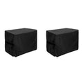ABKW-2X Pool Heater Cover,Heat Pump Cover ,Pool Heater Cover For Winter,Hose Hole And Hook & Loop Strip Design Vue Black