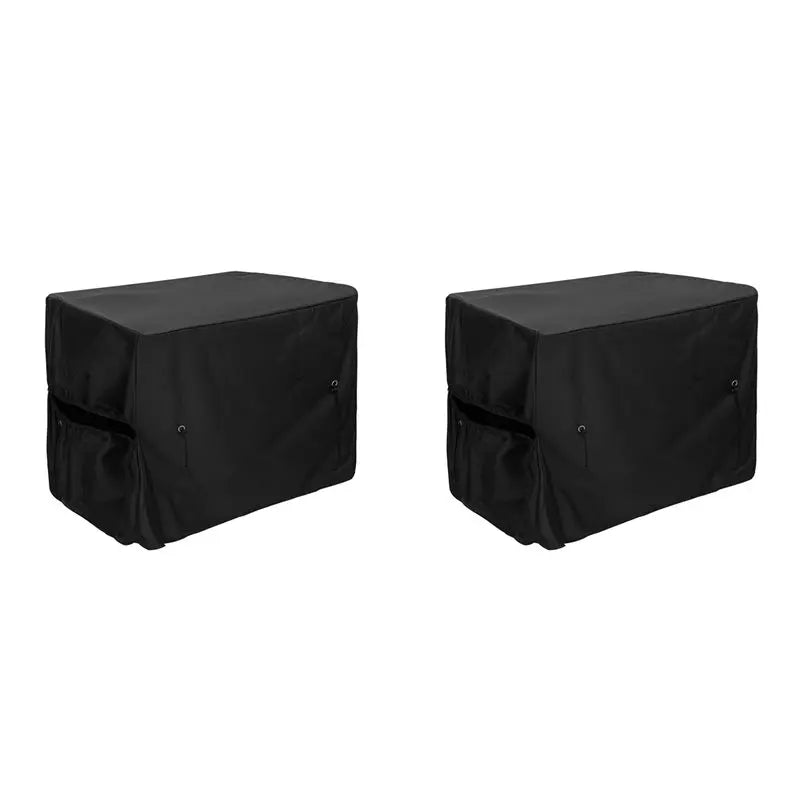 ABKW-2X Pool Heater Cover,Heat Pump Cover ,Pool Heater Cover For Winter,Hose Hole And Hook & Loop Strip Design Vue Black