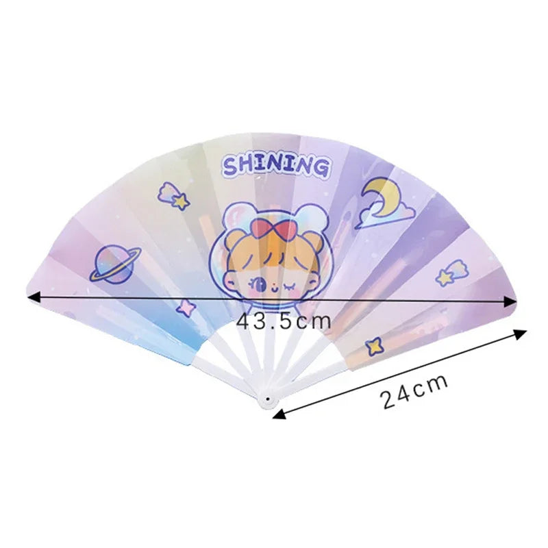 1-50PCS Fold Cartoon Hand Fan Portable Mini Folding Fan Pocket Size Summer Cooling Cute Novelty Gift for Travel Office Party Vue