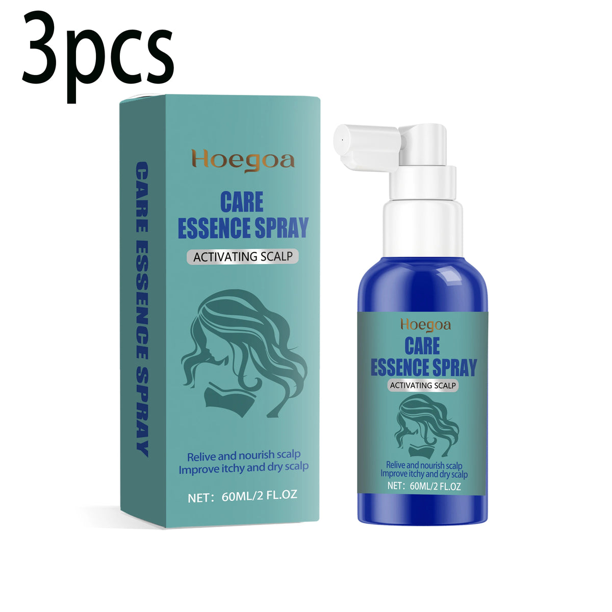 Scalp Care Serum Relieve Nourishing Scalp Improve Itchy Strengthen Root Scalp Dry Damaged Repair Massage Hair Care Essence 60ml Vue 180ml boxed