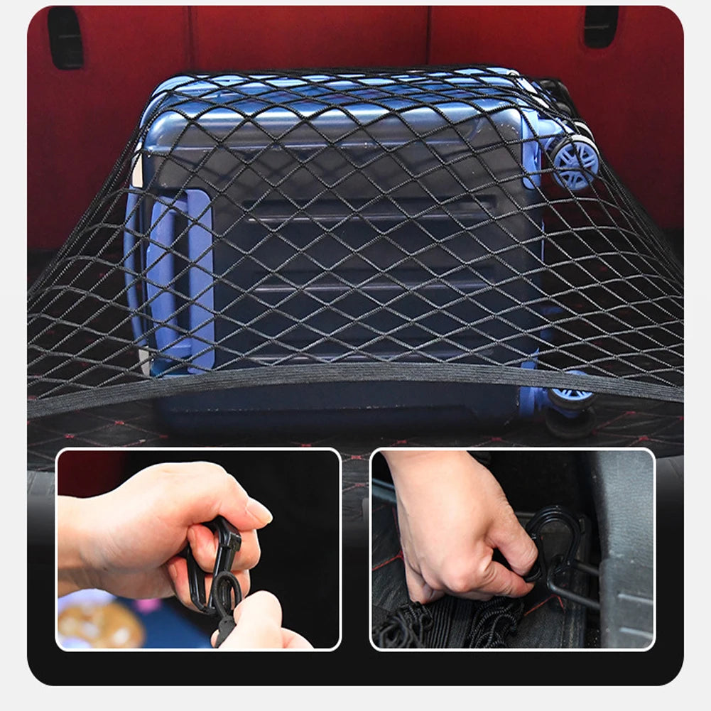 Heavy-Duty Nylon Wagon Cargo Net with 4 Hooks | Beach & Garden Wagon Cargo Net Vue