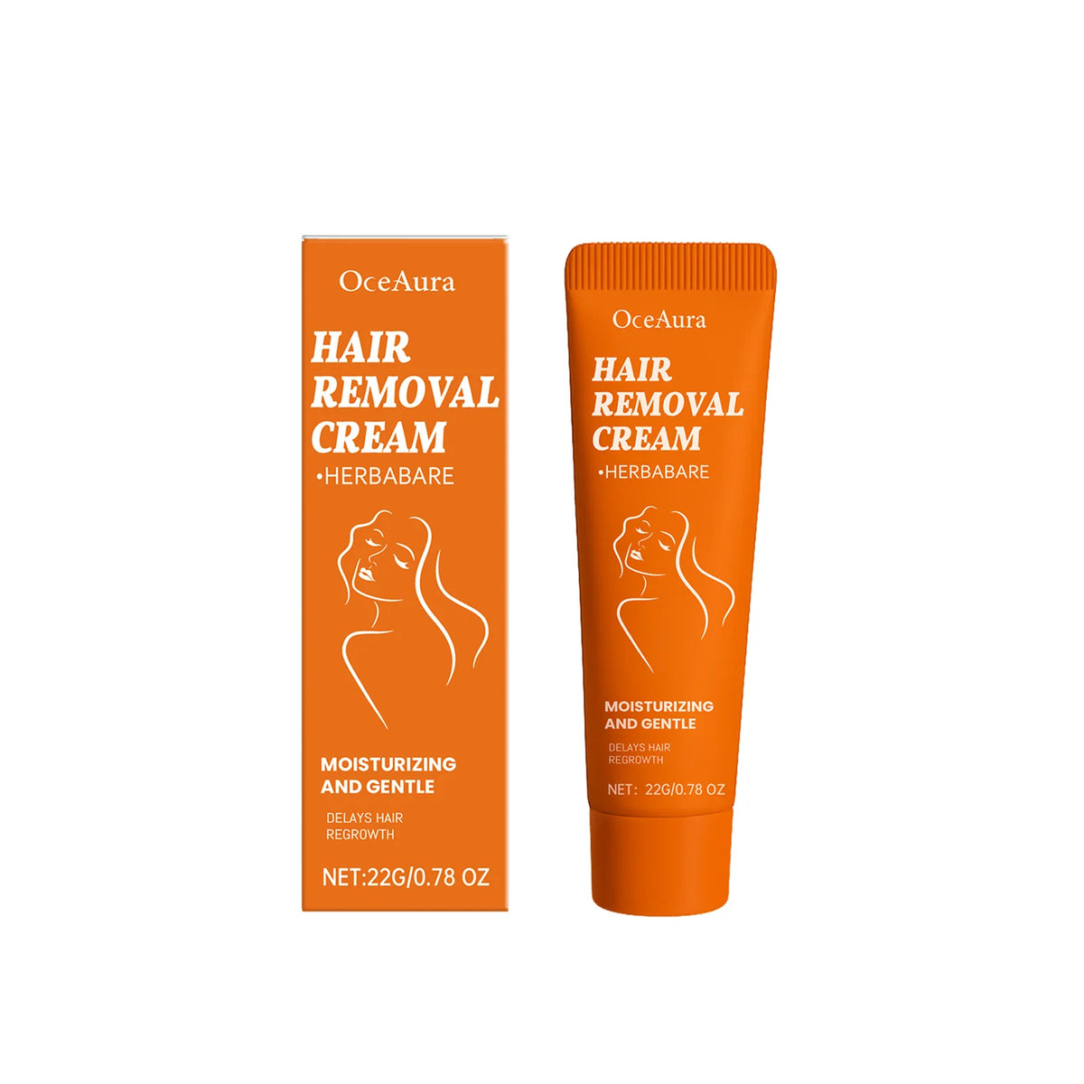 Gentle Facial Hair Removal Cream - For Daily Removal of Facial Fine Hair, Moisturizes Skin, and Leaves It Smooth & Delicate Vue 22g