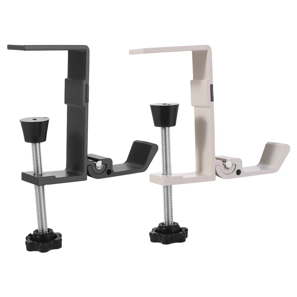 Adjustable Desk Edge Bag Hook Foldable Removable Desk Headset Hanger Multi-functional Space Saving Table Side Backpack Rack Vue