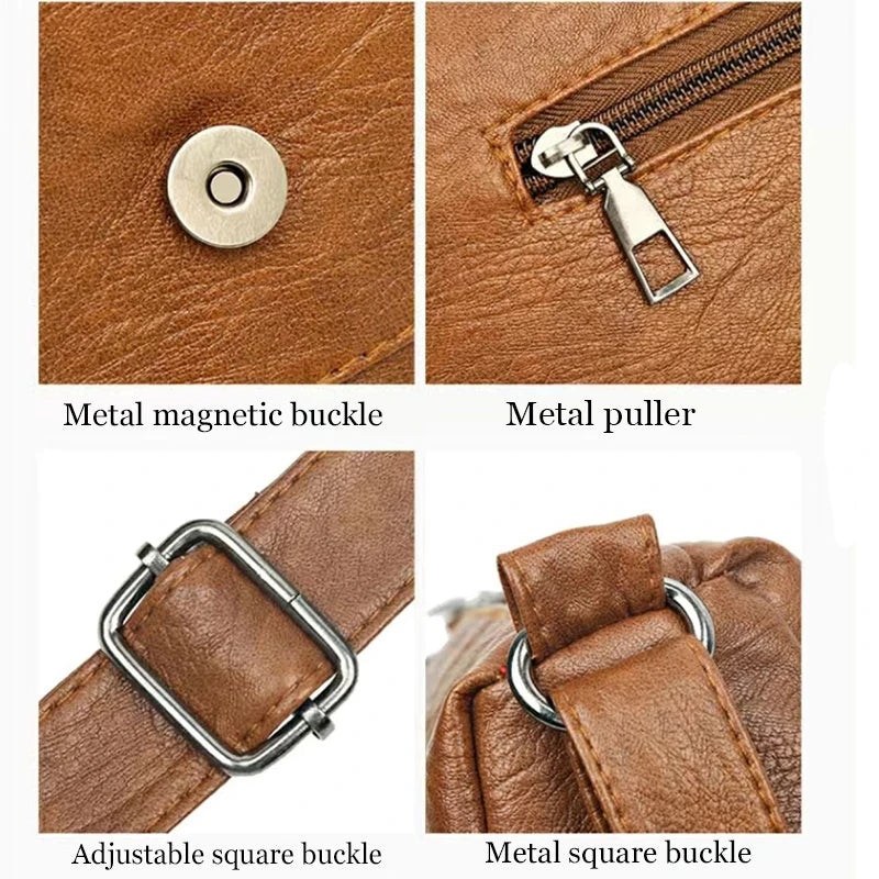 Neutral Rectangular Bag Men Women Crossbody Large Capacity Casual