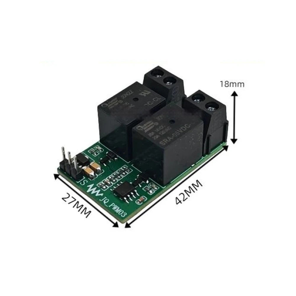 RC Model Brushed Motor Forward Reverse Relay Controller Module 4-9V 50Hz PWM 1000-2000us Signal Wireless Remote Motor Controller Vue