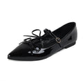 Women's Pointed Toe Bow Mary Jane Flat Shoes | Slip-On Flats Mary Jane Flats Vue black 35