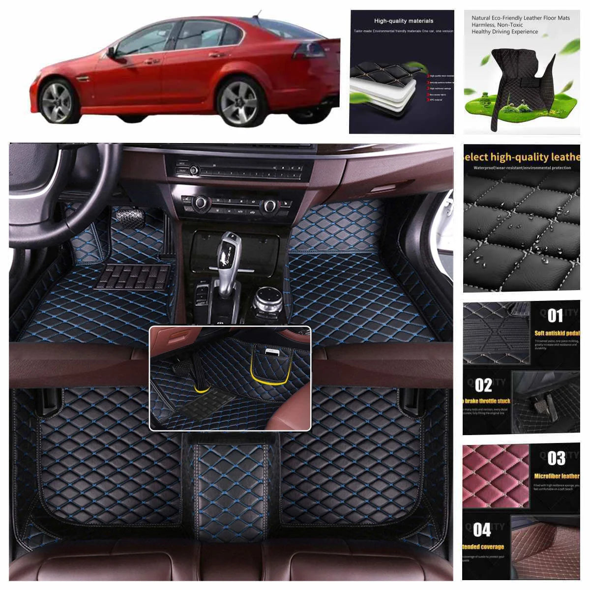 5D leather waterproof Custom Car Floor Mats For Mercedes Benz GLA-CLASS H247 X156 2013-2025 Auto Accessorie Coche liners Vue
