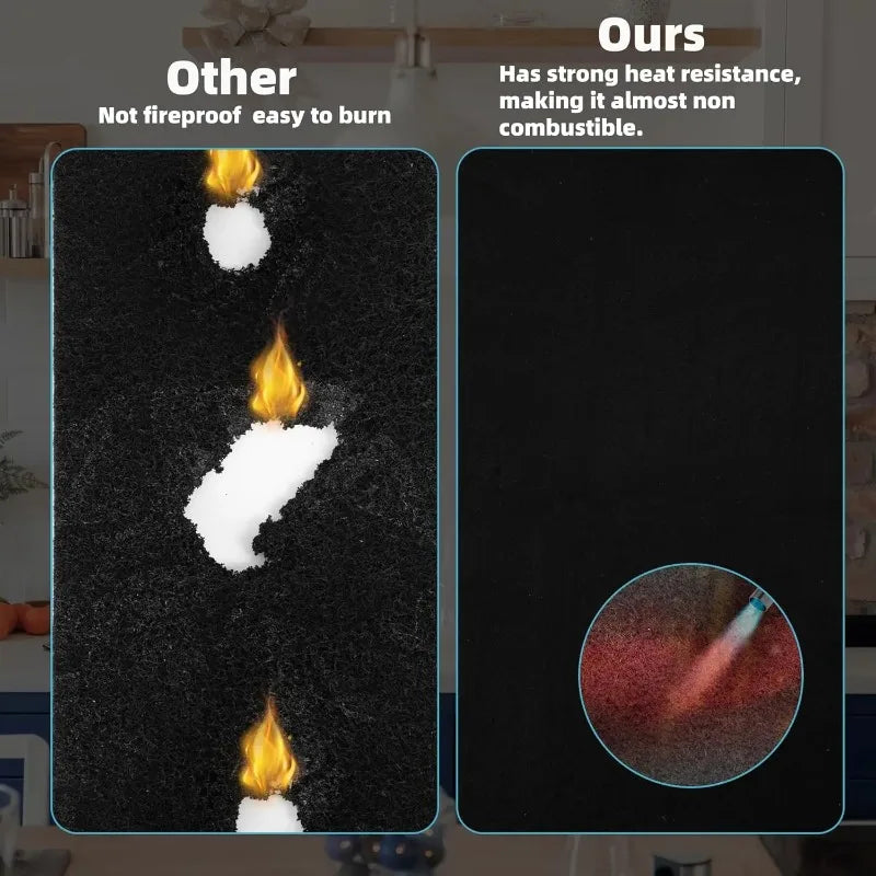 2mm/5mm Heat Insulation Flame Retardant Felt Non-woven Welding Blanket Fireproof Carbon Fiber Wire Fireproof Cotton Vue
