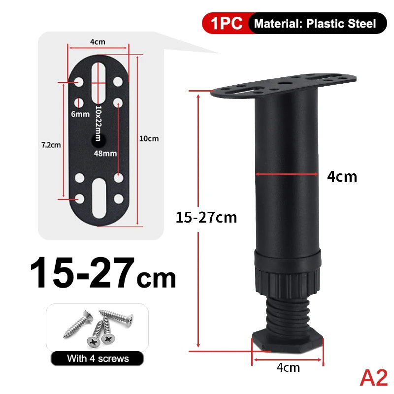 Telescopic Adjustable Bed Beam Support Furniture Legs Load Bearing Non-Slip Noise Reducing Base For Sofas, Bed Frames, Tables Vue A2