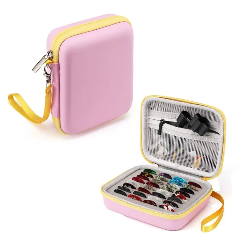 Anti-dust Waterproof Gifts Guitar Plectrums Storage Guitar Pick Holder Plectrum Case Guitar Picks Storage Bag Guitar Pick Bag Vue