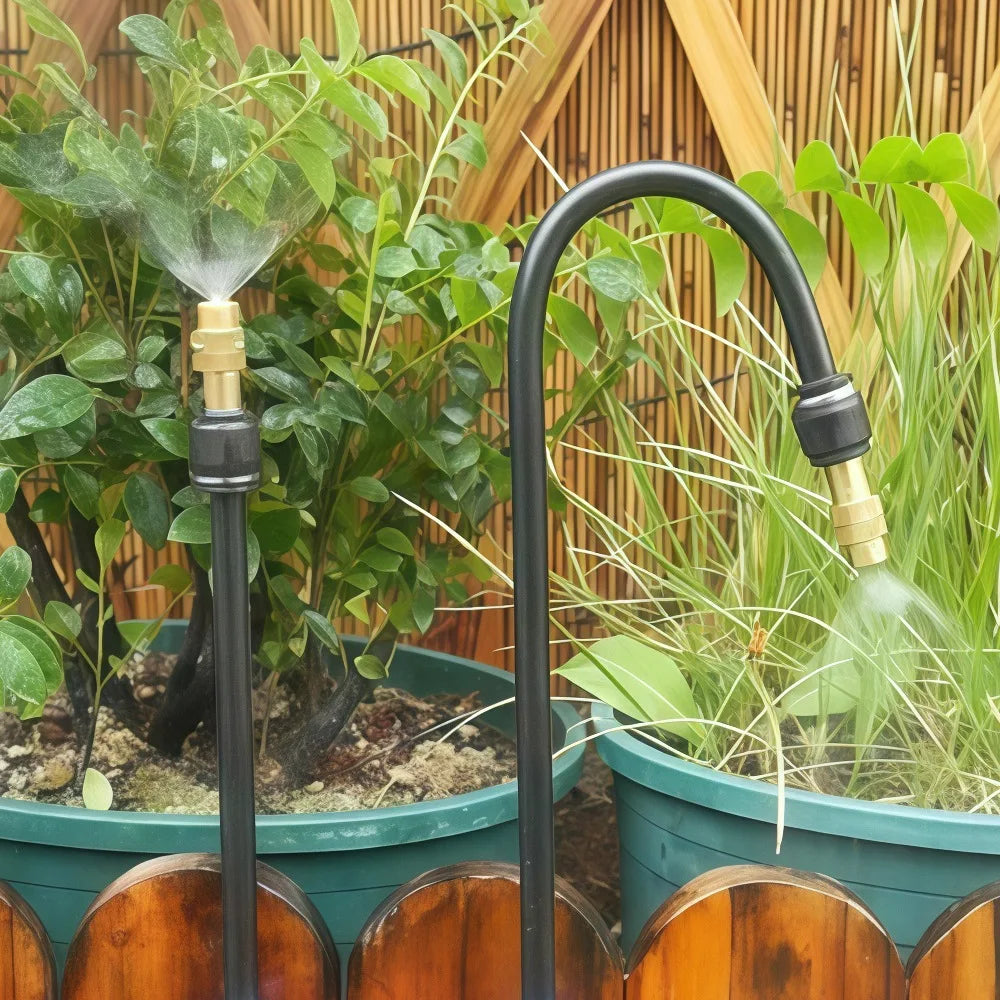58mm Adjustable Universal Garden Sprinkler Head Detachable Rotating Spray Nozzle Auto Plant Watering Misting Irrigation Vue