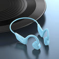 Bluetooth Bone Conduction Bluetooth Earphones Air Conduction Earphones Card Insertable Sports Waterproof Sweat Proof Vue Blue