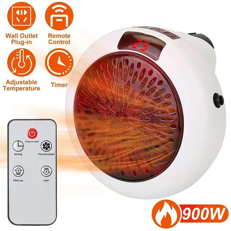 Portable PTC Ceramic Space Heater – Desktop & Wall Mount Mini Portable Space Heater Vue