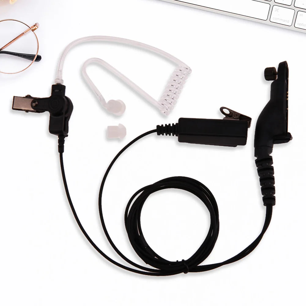 In Ear Stereo Air Tube Anti-Radiation Headset Radiation Proof Earphone Motorcycle Helmet Headset Speakers Supplies Vue Default Title