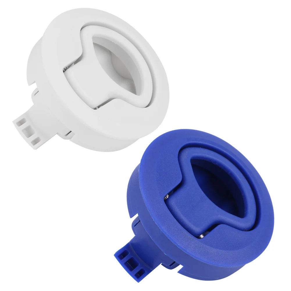 1.8inch Flush Pull Plastic Flush Pull Hatch for RV Marine Boat RV White Vue